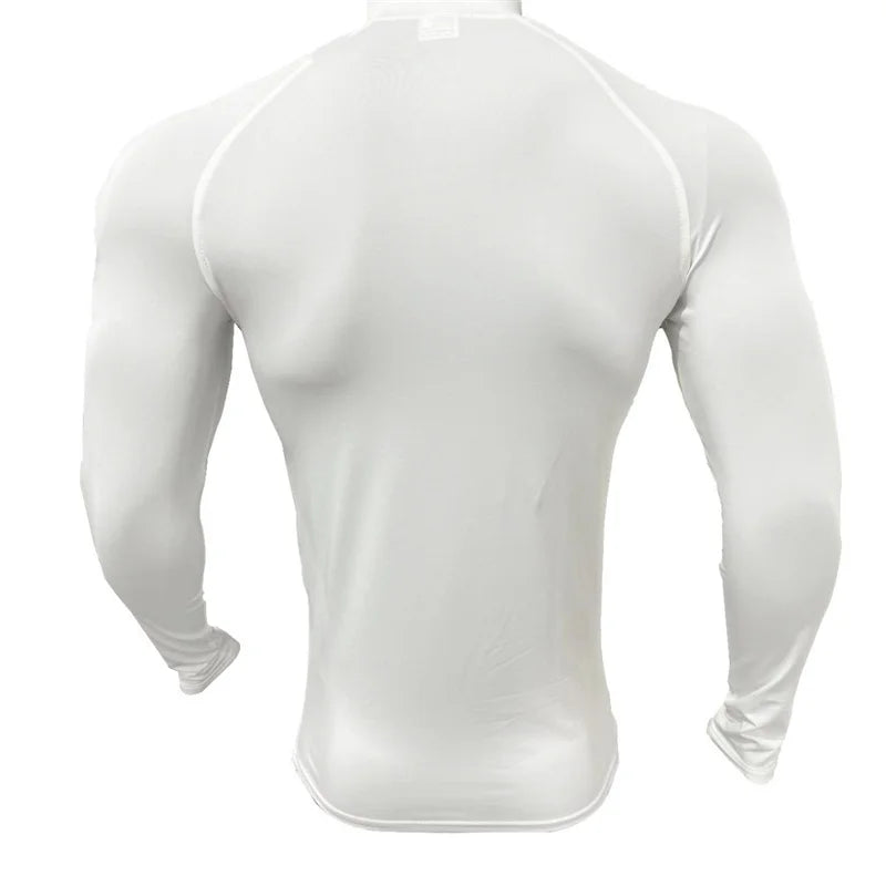 Men’s Half-Zip Compression Fitness Top
