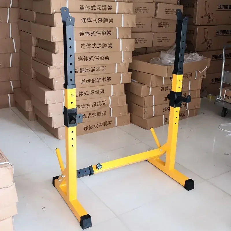 Adjustable Steel Barbell Squat Rack