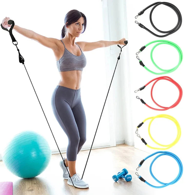 11-Piece Resistance Tube Bands Set