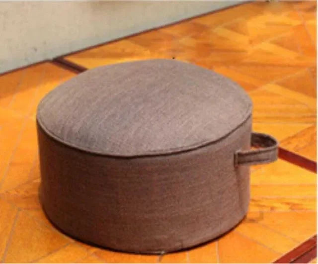 Linen Round Tatami Floor Cushion