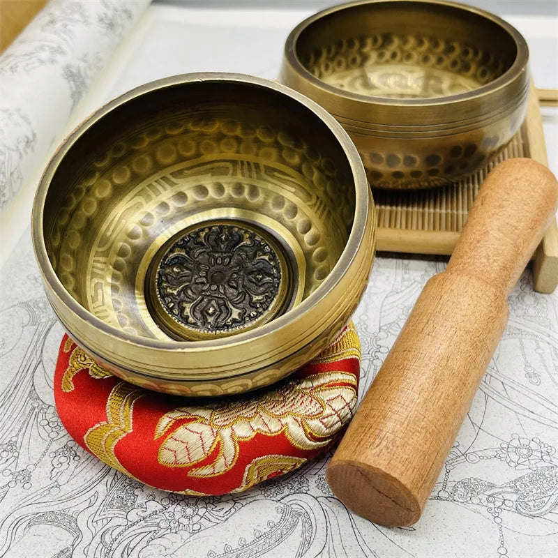 Tibetan Brass Singing Meditation Bowl