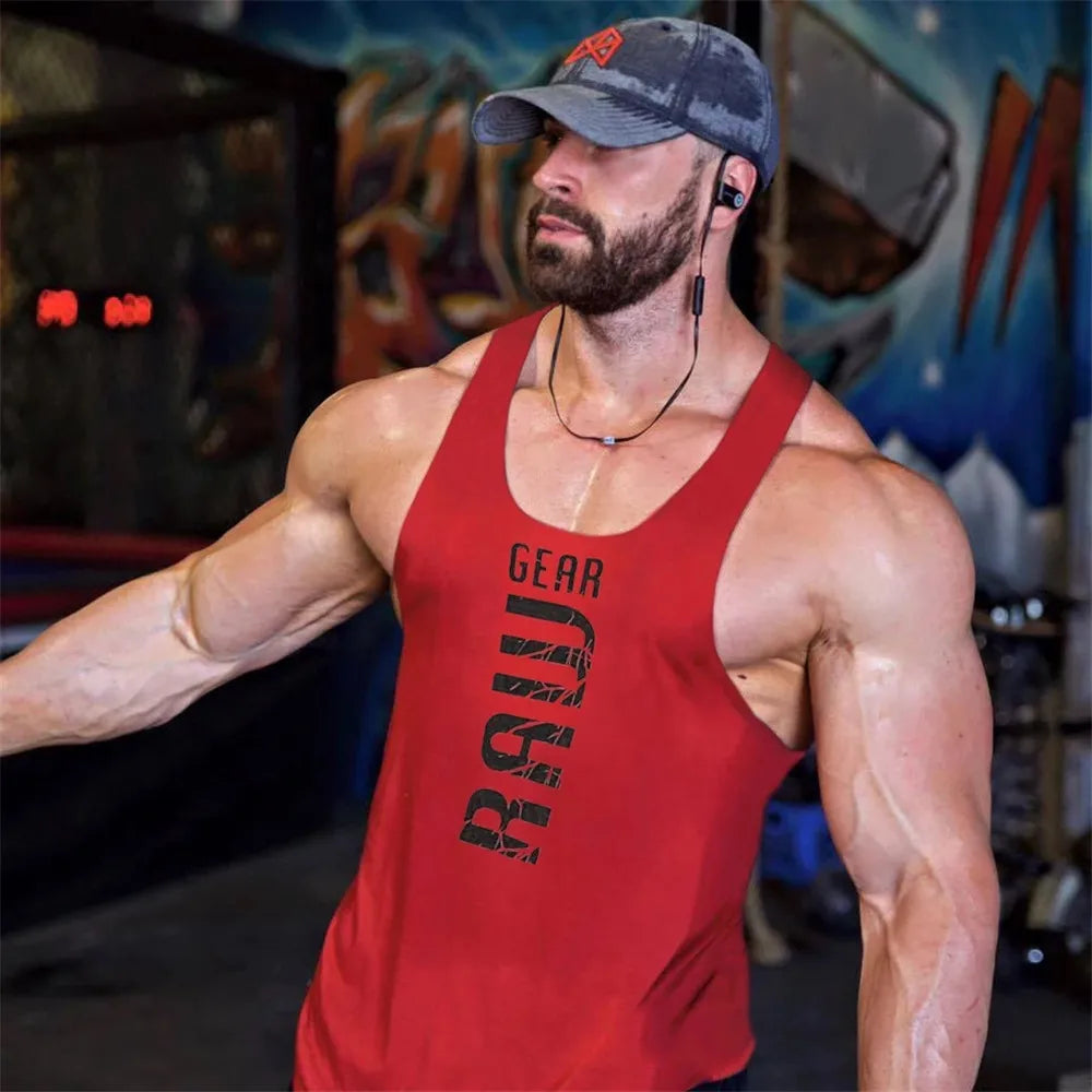 Men’s Cotton Bodybuilding Gym Tank