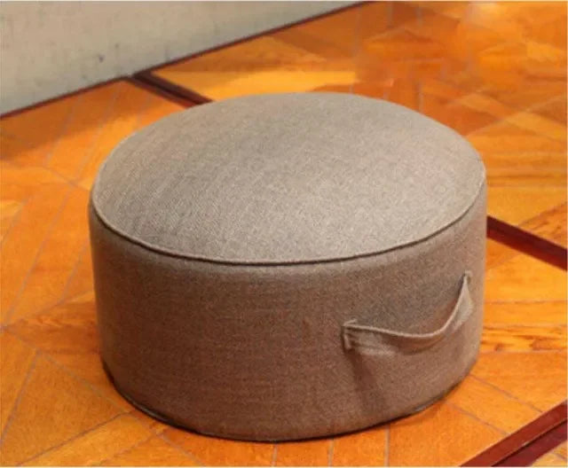 Linen Round Tatami Floor Cushion