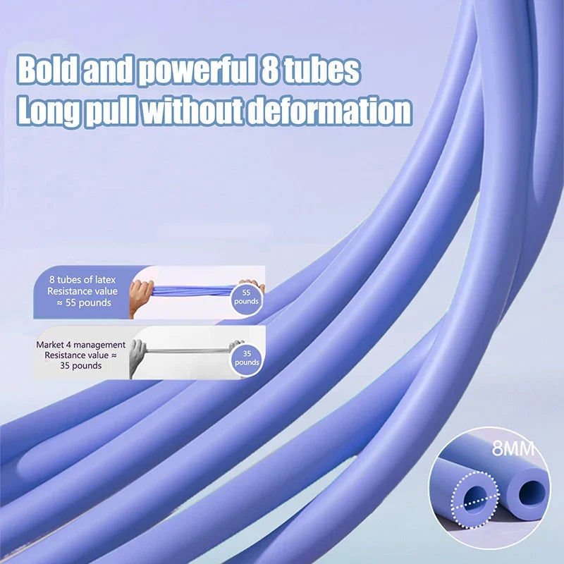 8-Tube Yoga Pedal Puller Rope