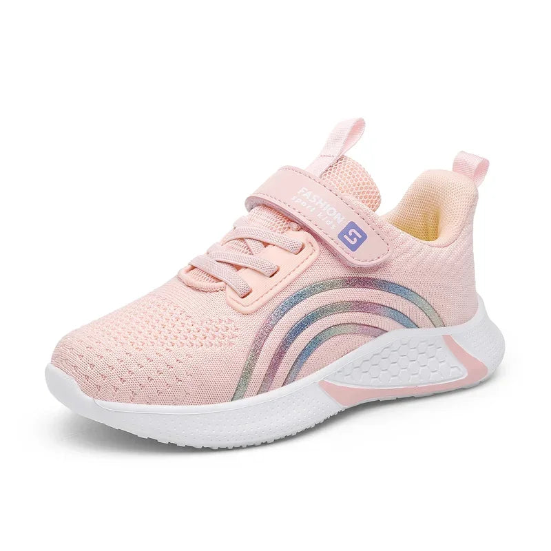 Girls’ Breathable Mesh Running Sneakers