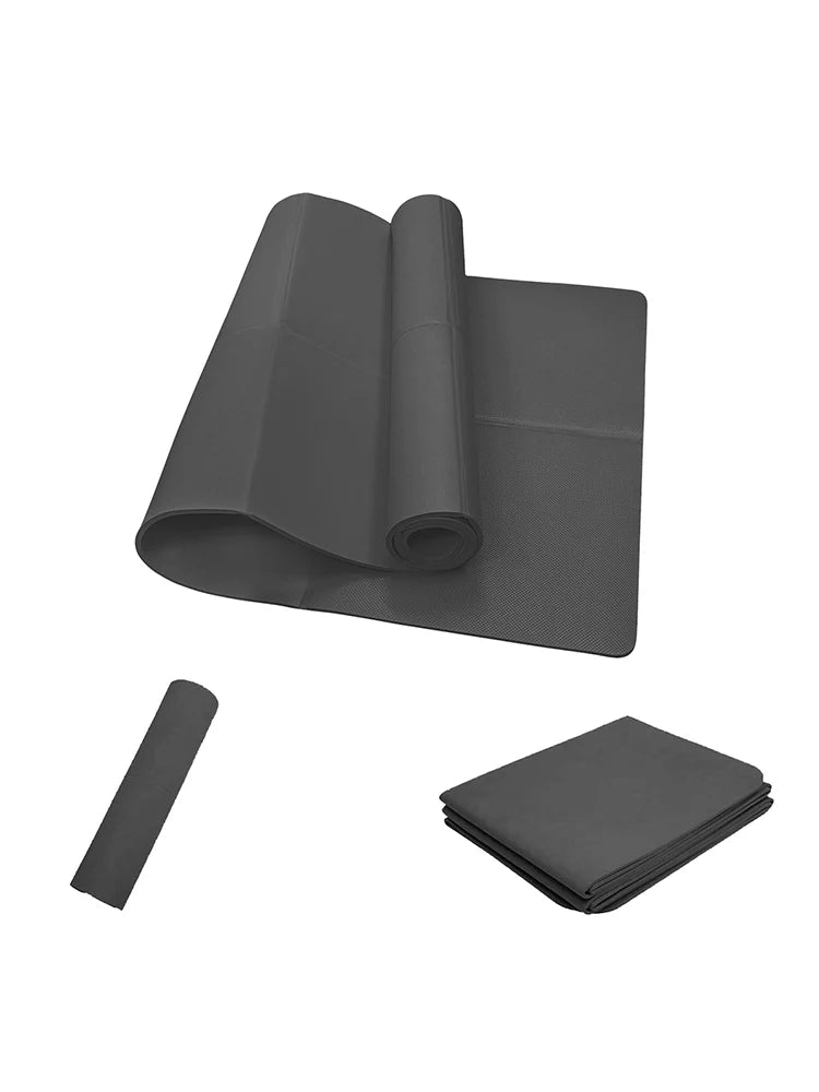 Black Foldable EVA Yoga Mat