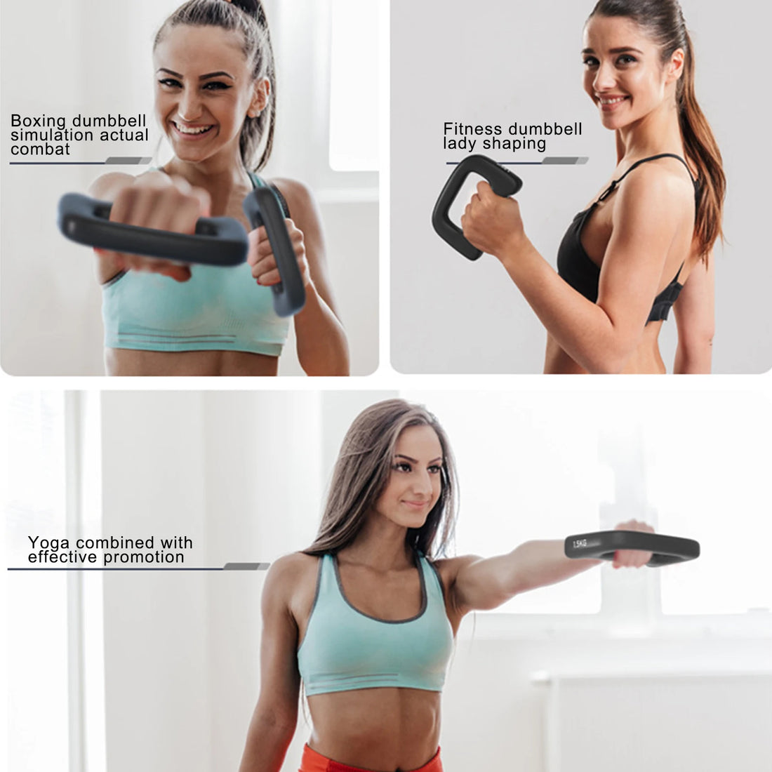 Ergonomic Hand-Shaped Cardio Dumbbells