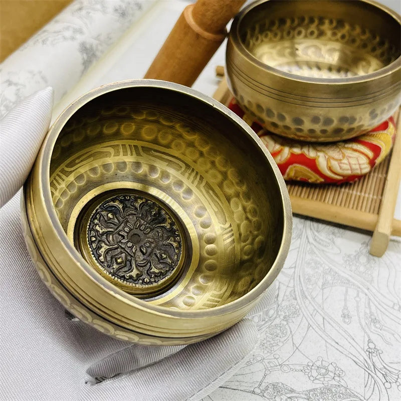 Tibetan Brass Singing Meditation Bowl