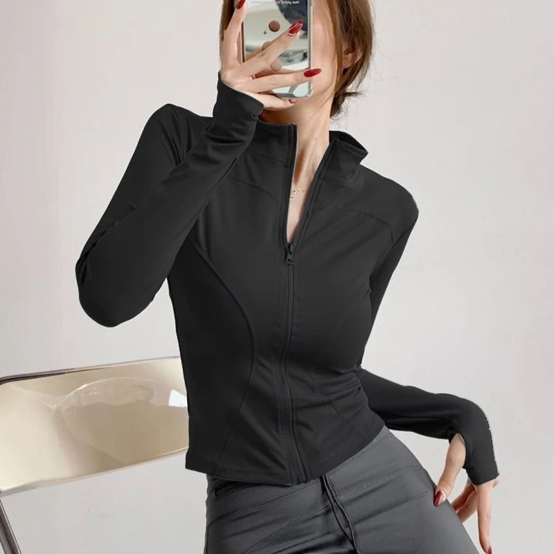 Women’s Slim-Fit Zip Yoga Jacket