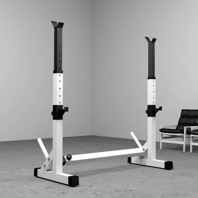 Adjustable Steel Barbell Squat Rack